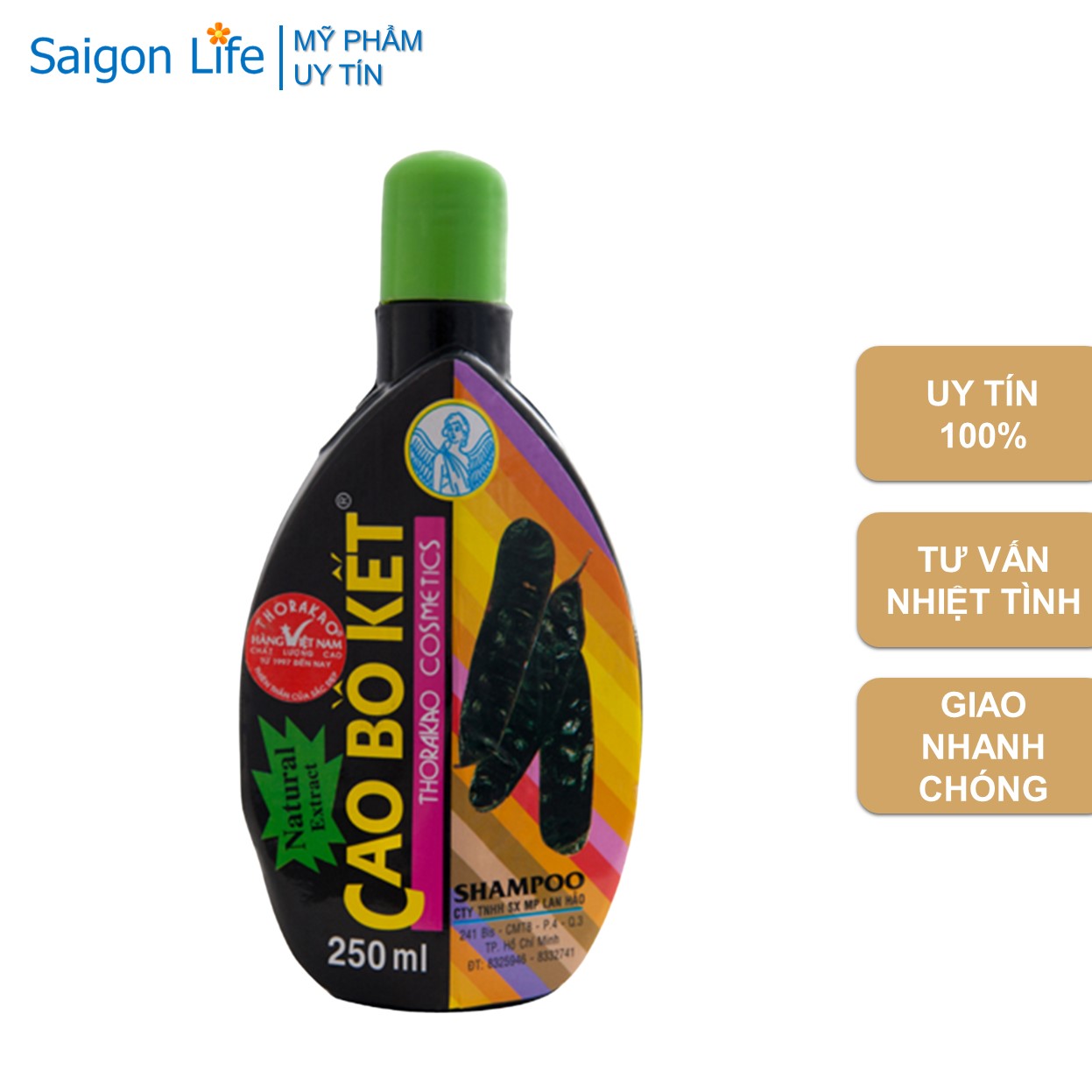 Dầu Gội Đầu Cao Bồ Kết Thorakao 250ml
