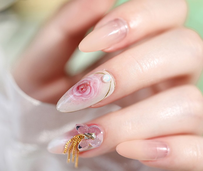 Set 10 Bướm Pha Lê Đính Móng Tay