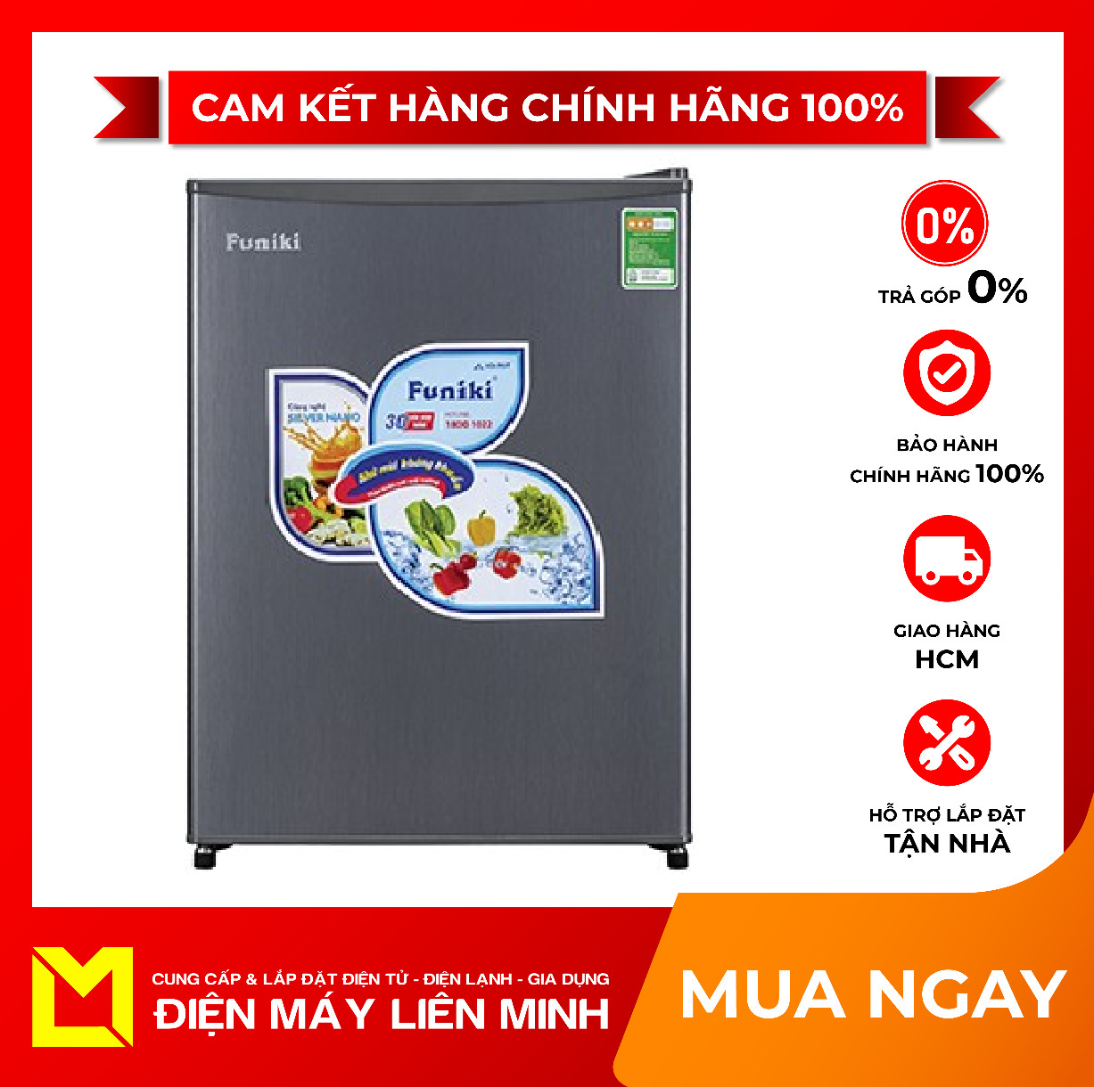 Tủ lạnh funiki fr 71cd 74 lít - giao hàng miễn phí hcm