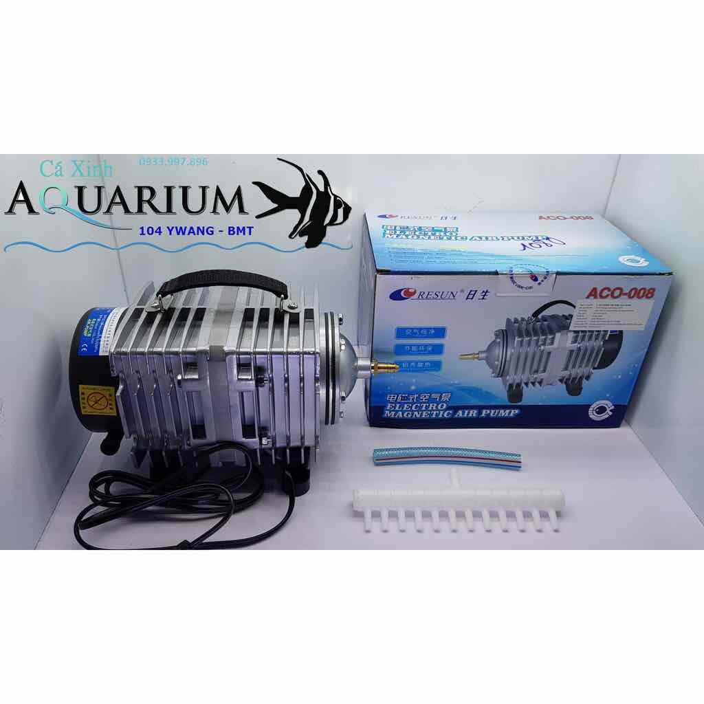 MÁY SỦI OXY RESUN ACO-008 CÔNG SUẤT LỚN CHO HỒ CÁ CẢNH