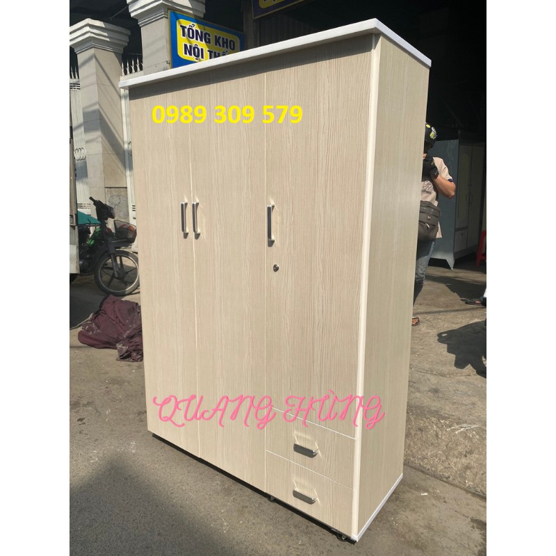 Tủ nhựa đài loan 3 cánh lớn 1m8x1m2 cao cấp hcm