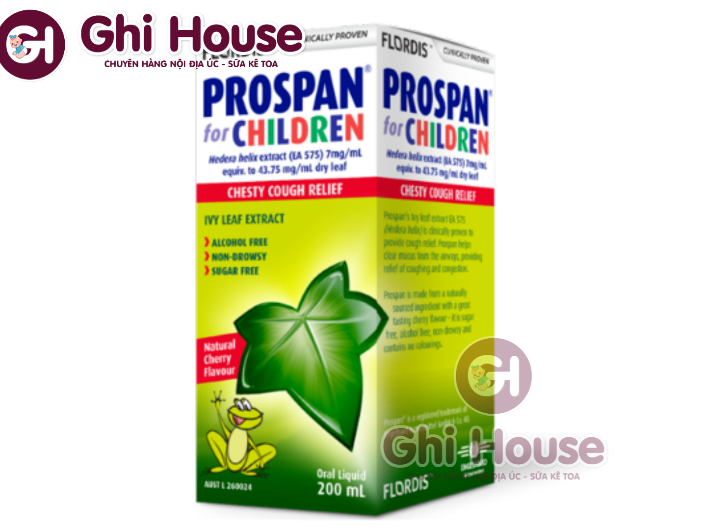 [HCM]Siro ho Prospan Úc 200ml – Flordis Prospan For Children