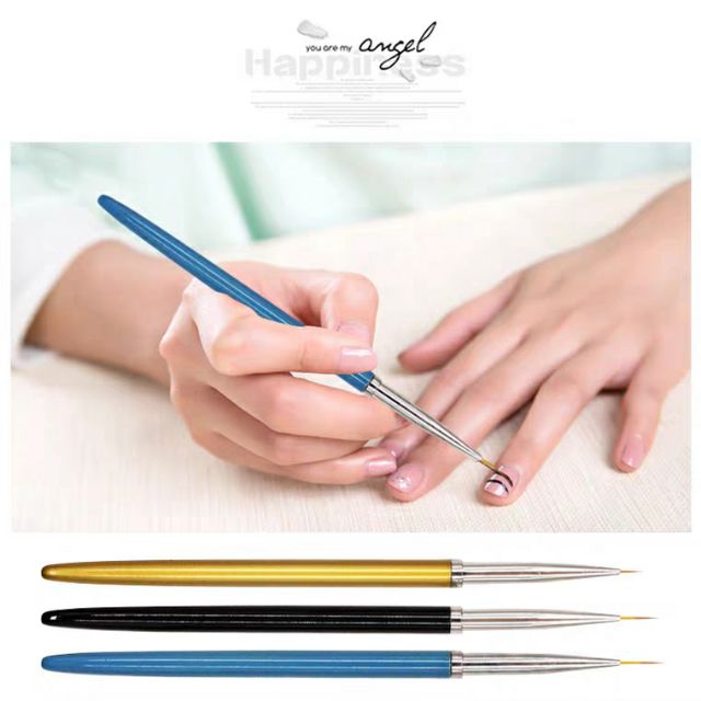 Cọ 3 cây vẽ móng, bộ cọ vẽ nét MOON NAIL
