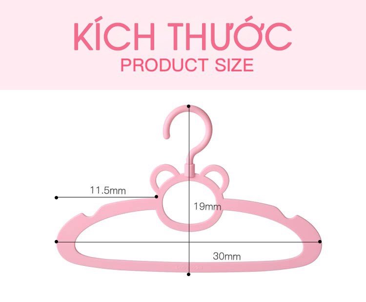 Set 5 móc quần áo cho bé Babyhop