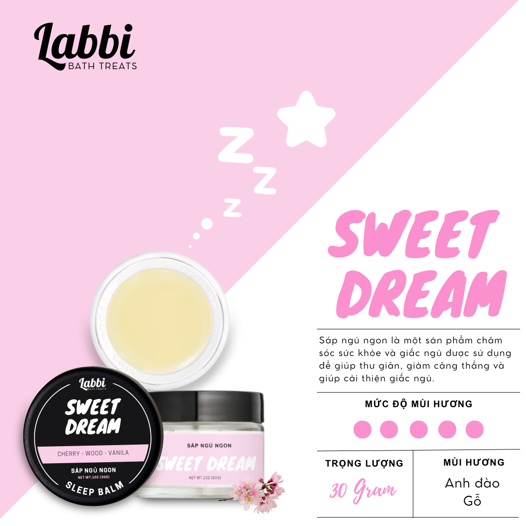 Sáp ngủ ngon SWEET DREAM [Labbi] Sleep Balm