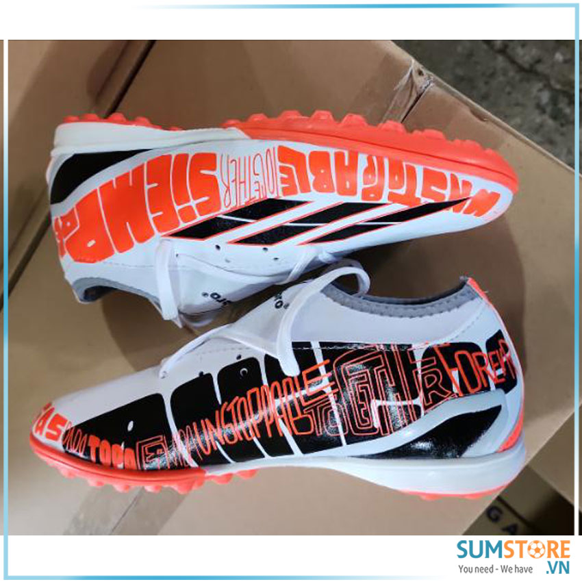[HCM]Giày Thể Thao Nam Nữ Đá Bóng Winbro Cổ Cao Unstop Trắng Cam Cực Chất