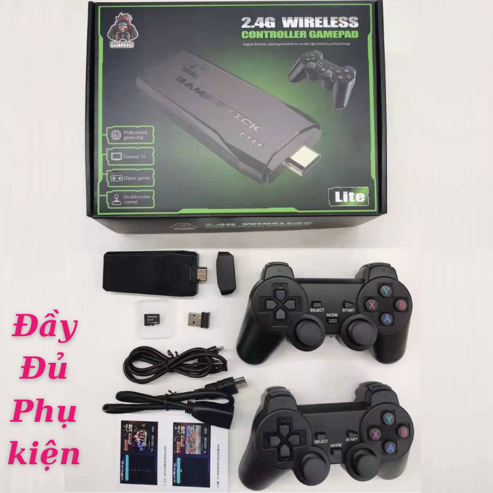 Cheap wireless controller game console, 4 button game stick HDMI 10000 games, wireless controller gamer, 4K TV game console