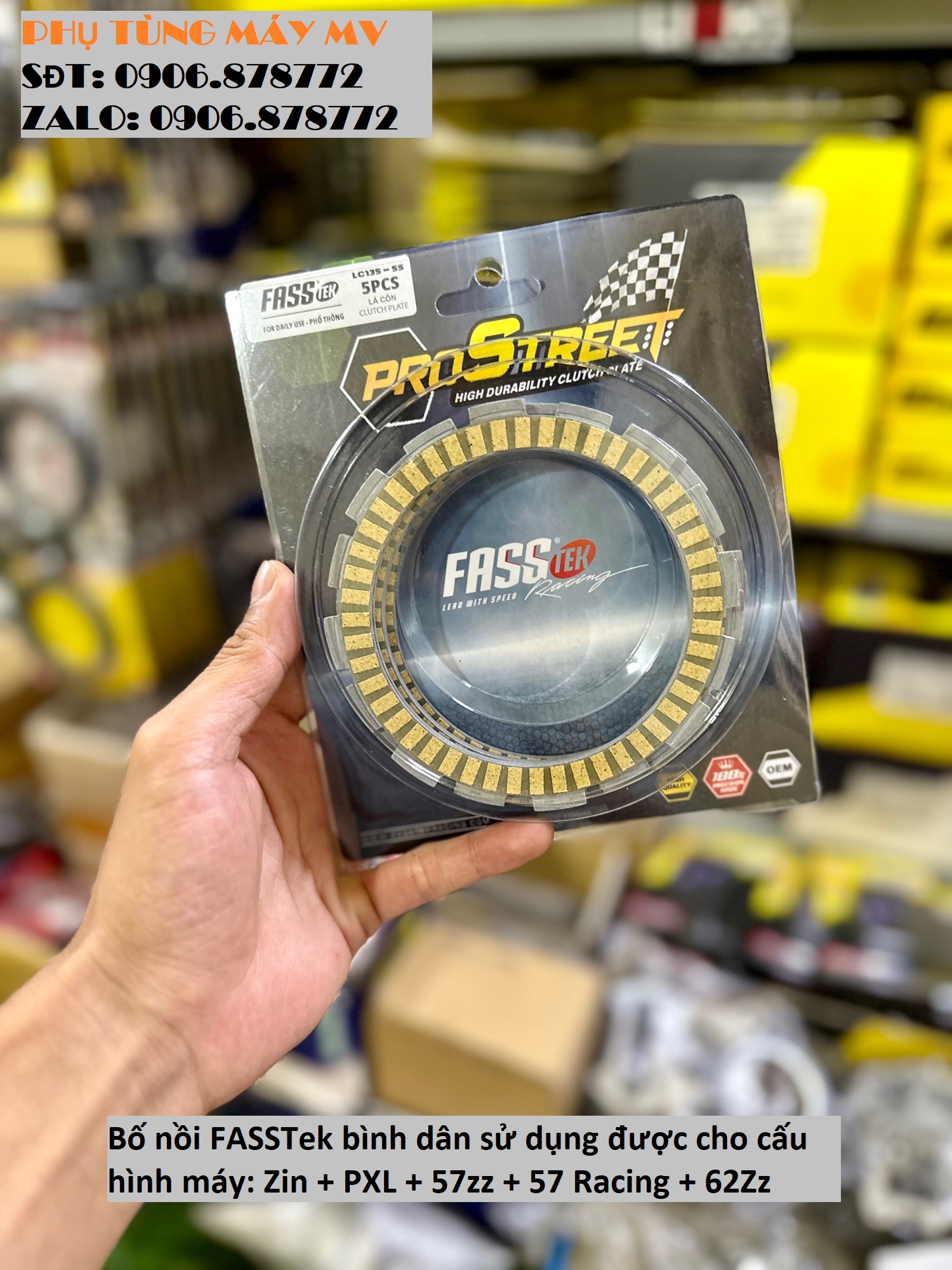 Bố nồi fasstek bình dân dành cho xe ex135.5s/ex150/winner