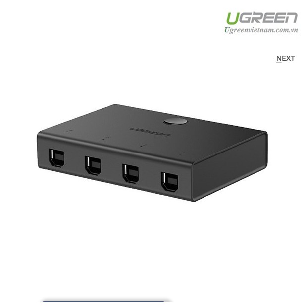 Bộ Chia Tín Hiệu USB 2.0 Cho 4 Máy Tính Cao Cấp Ugreen 30346