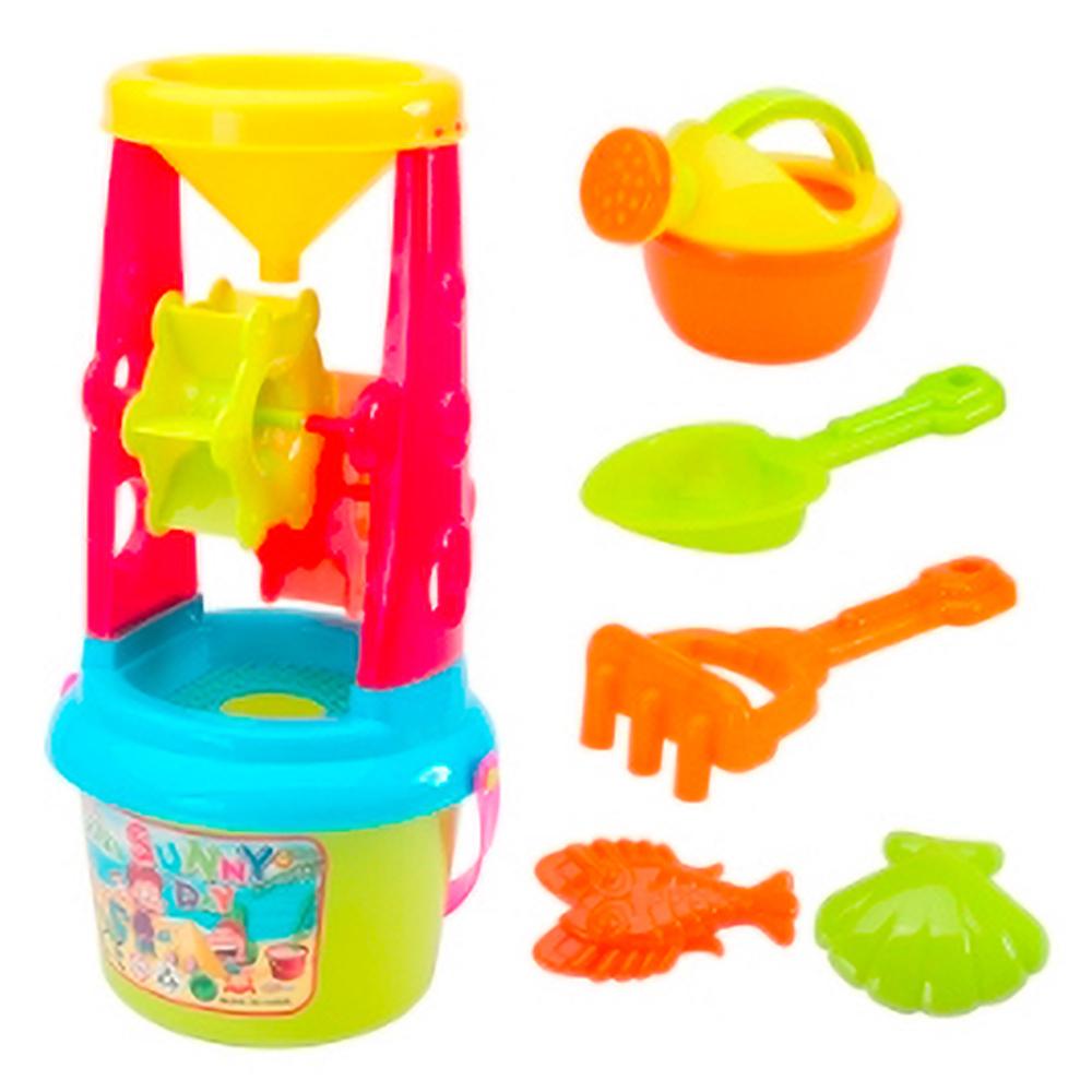 Bộ đồ chơi bãi biển có phễu lọc cát