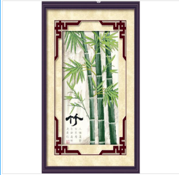 Tranh Thêu Chữ Thập 3D (CHỈ LỤA ) Tứ Quý Trúc TD237 (KHÁCH TỰ THÊU) KT:50X90CM