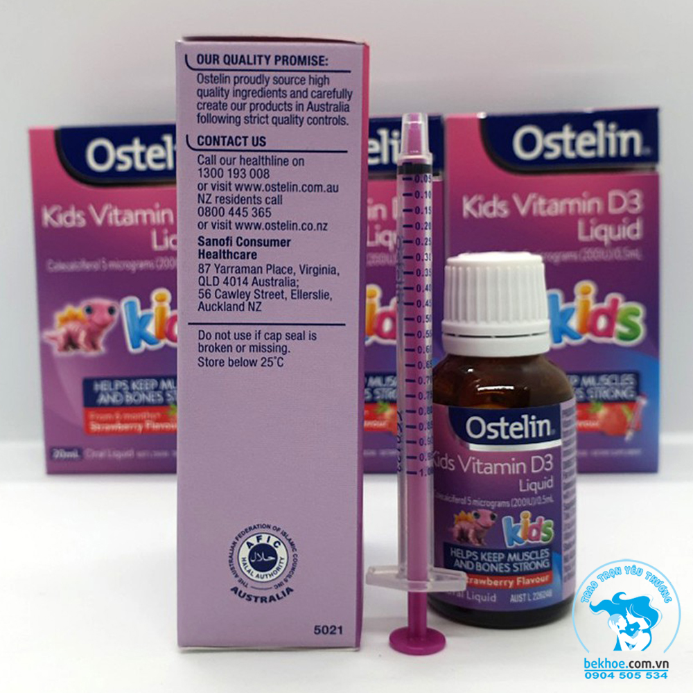 Ostelin D3 - Vitamin D3 Ostelin Liquid 20ml Úc