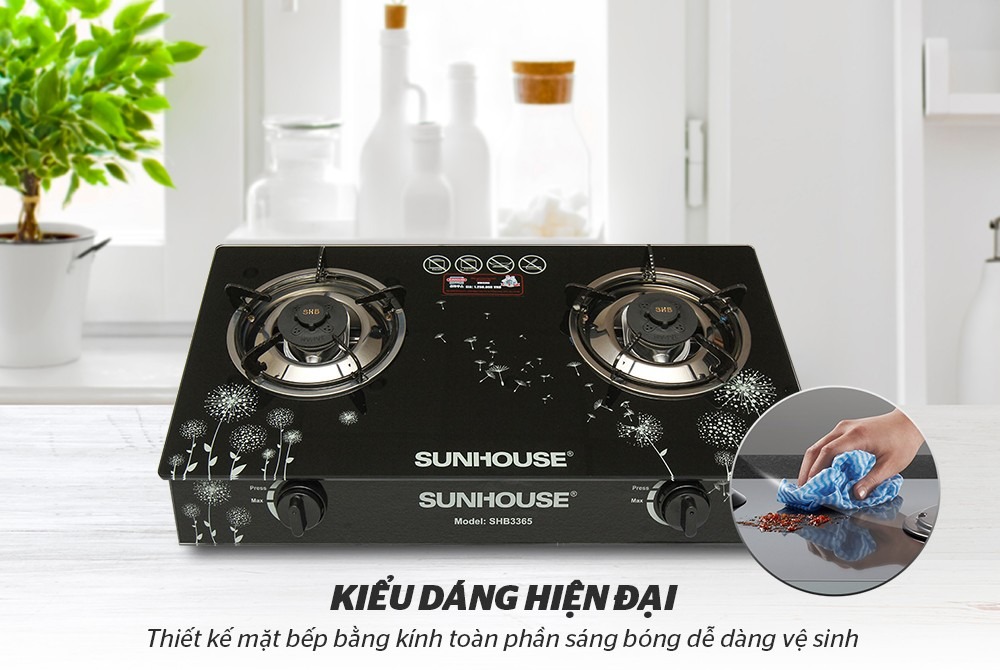 Bếp gas dương kính Sunhouse SHB3365