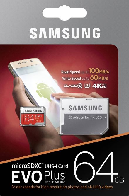 Thẻ nhớ microsd 16g 32g 64g 128g samsung evo plus box class10 bh: 36th