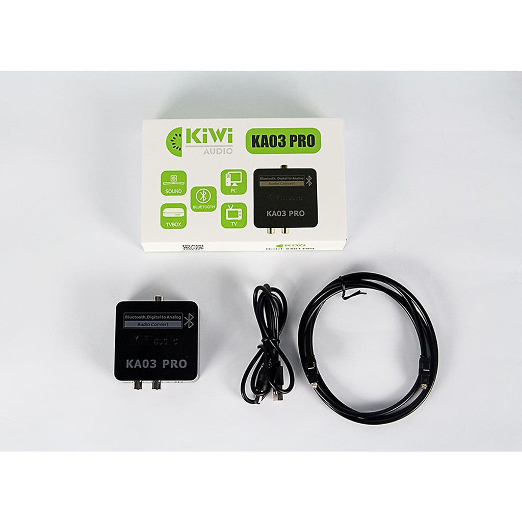 Bộ Chuyển Đổi Âm Thanh Từ Optical Sang Analog Kiwi Ka03 Pro Hỗ Trợ Bluetooth - Hàng.