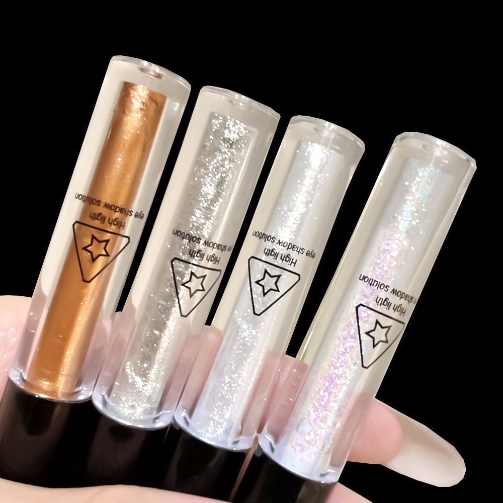 🔥 Chất lỏng Eyeshadow Chất lỏng Glitter Powder Sequin Lụa Ngọc trai Gloss và High Gloss YVETTERY