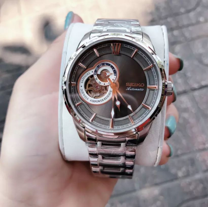 [ ĐỒNG HỒ BẢO TÍN ] Đồng Hồ Cơ Nam Seiko Automatic - Bào Hành 12 Tháng