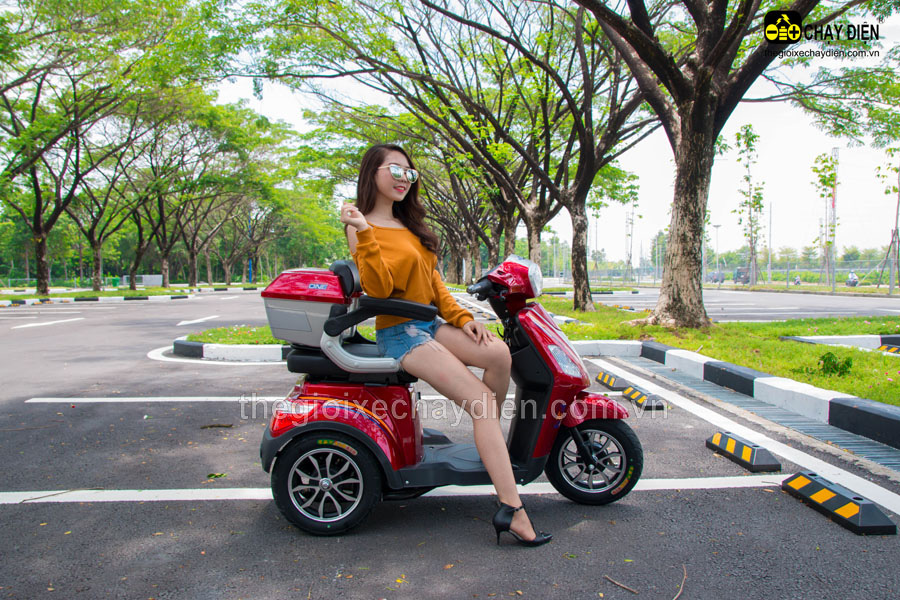 [HCM]XE MÁY ĐIỆN 3 BÁNH CÓ CỐP SAU