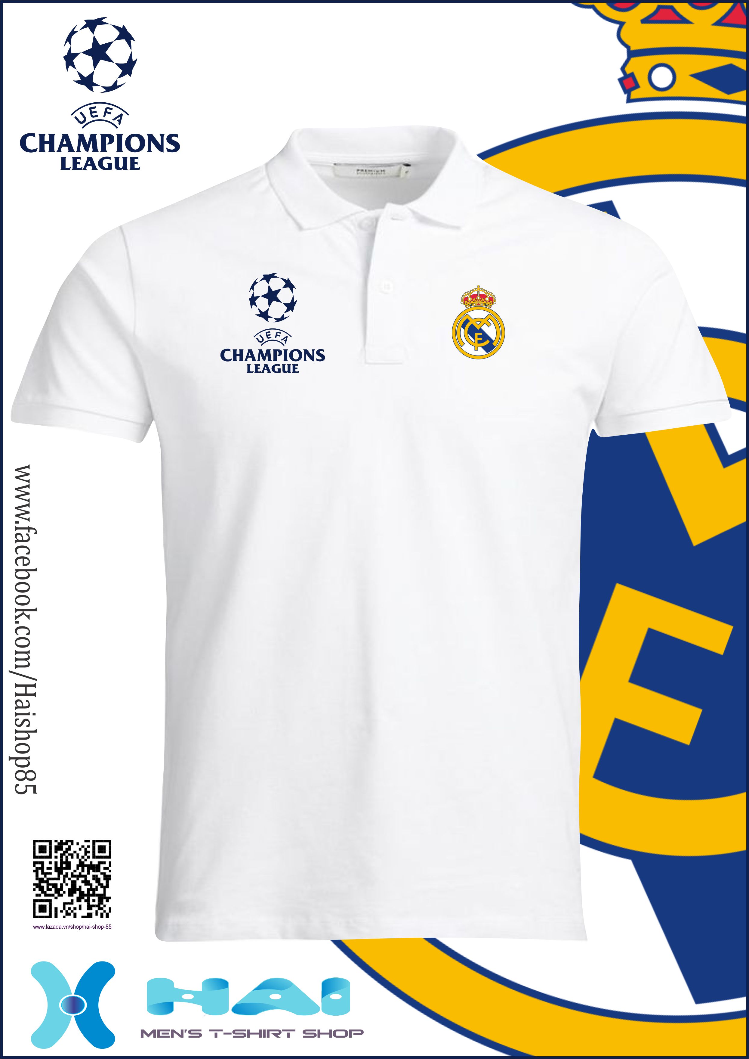 áo thun Real Madrid Champion League 2022 - 2023