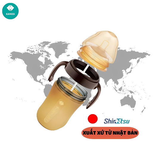 Bình sữa Kamidi Silicon cao cấp