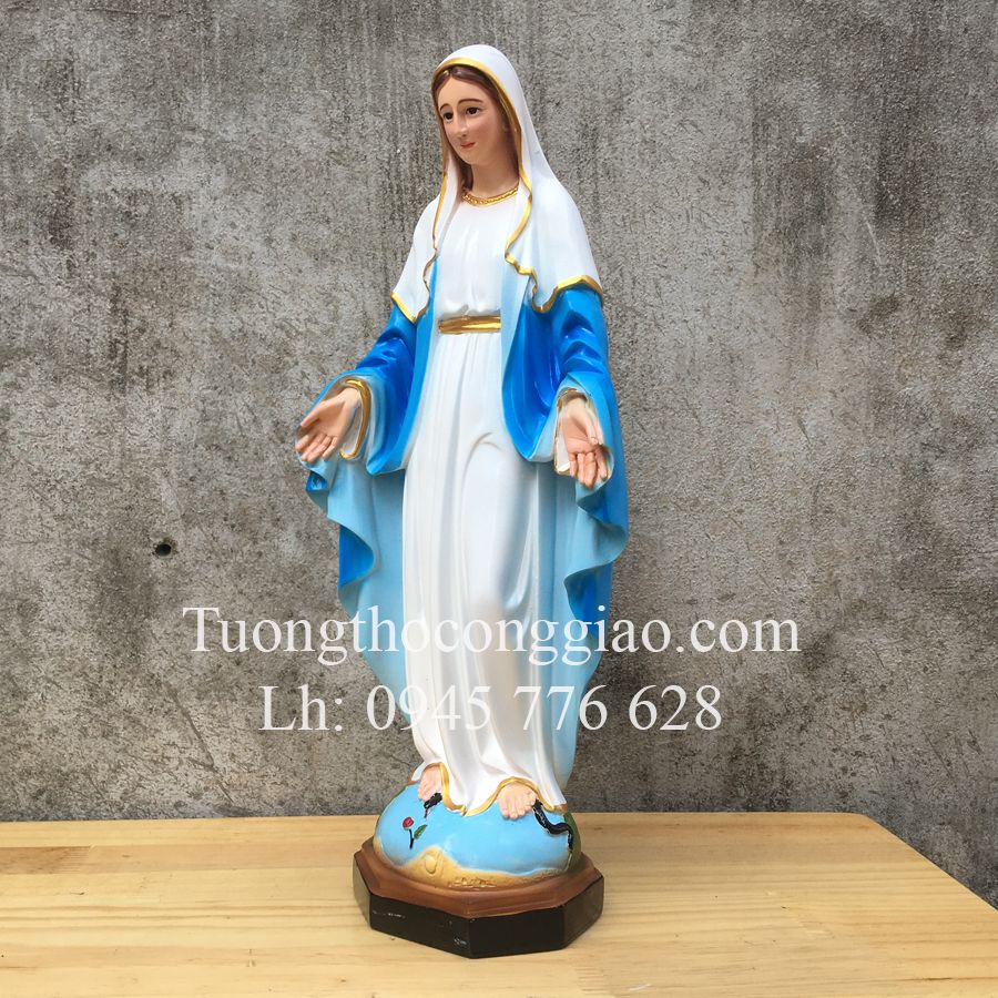 Tượng Đức Mẹ Ban ơn 45cm