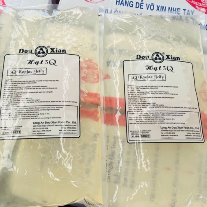Trân châu 3Q Hàng Huy Douxian (nguyên vị) hũ 2.5kg/bịch 2kg