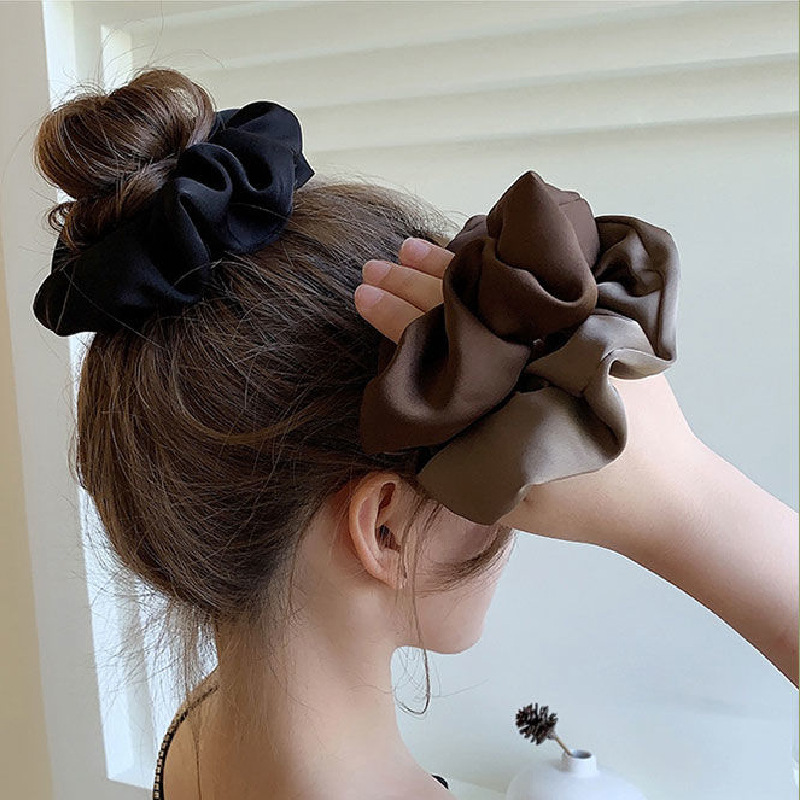 Cột Tóc Vải Dễ Thương - Dây Buộc Tóc Scrunchie Phong Cách Hàn Quốc Đáng Yêu