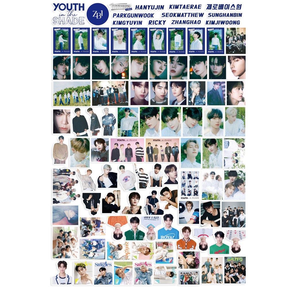 Set 100 hình dán trang trí ZEROBASEONE (giao ngẫu nhiên)