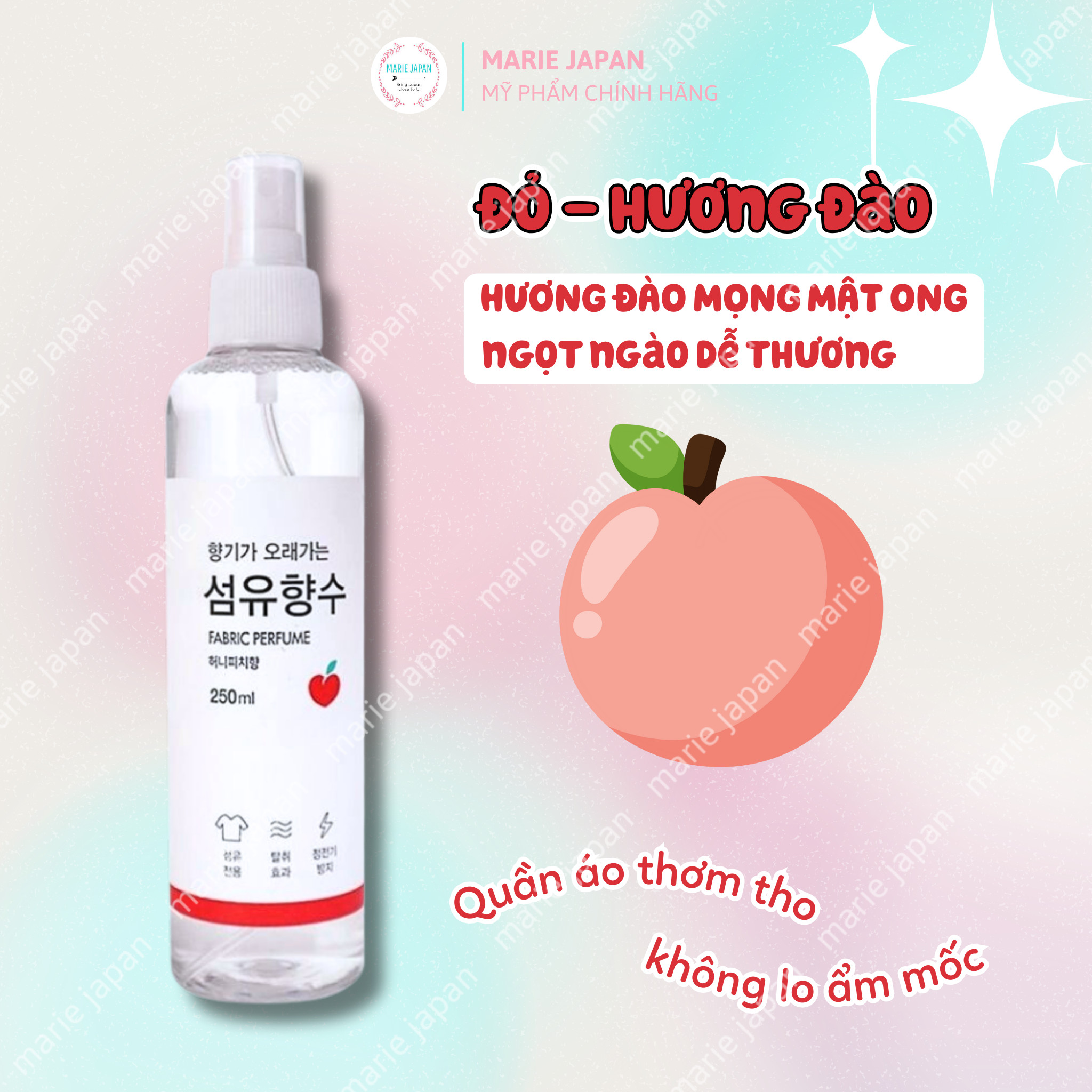 Xịt Thơm Quần Áo Fabric Perfume Hàn Quốc Chai 250ml