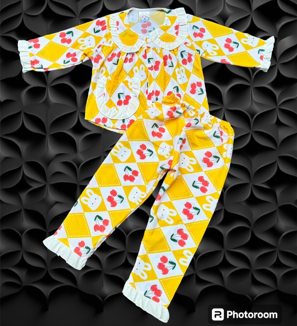 Bộ Pijama Lụa Tay Dài Bé (8-14kg) (giao màu ngẫu nhiên)