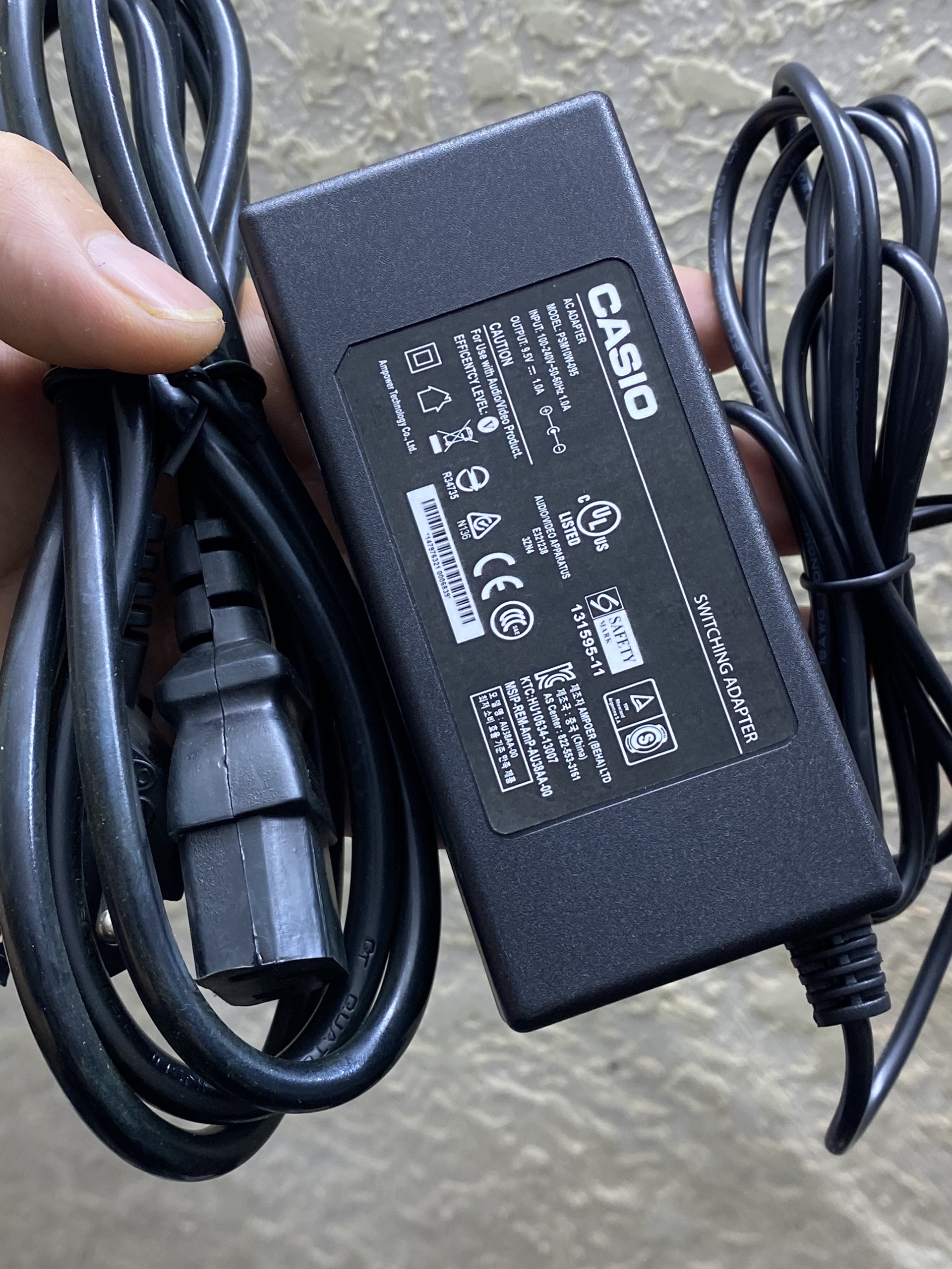 Cục nguồn cho đàn Casio 9.5V 1A bảo hành 12 tháng