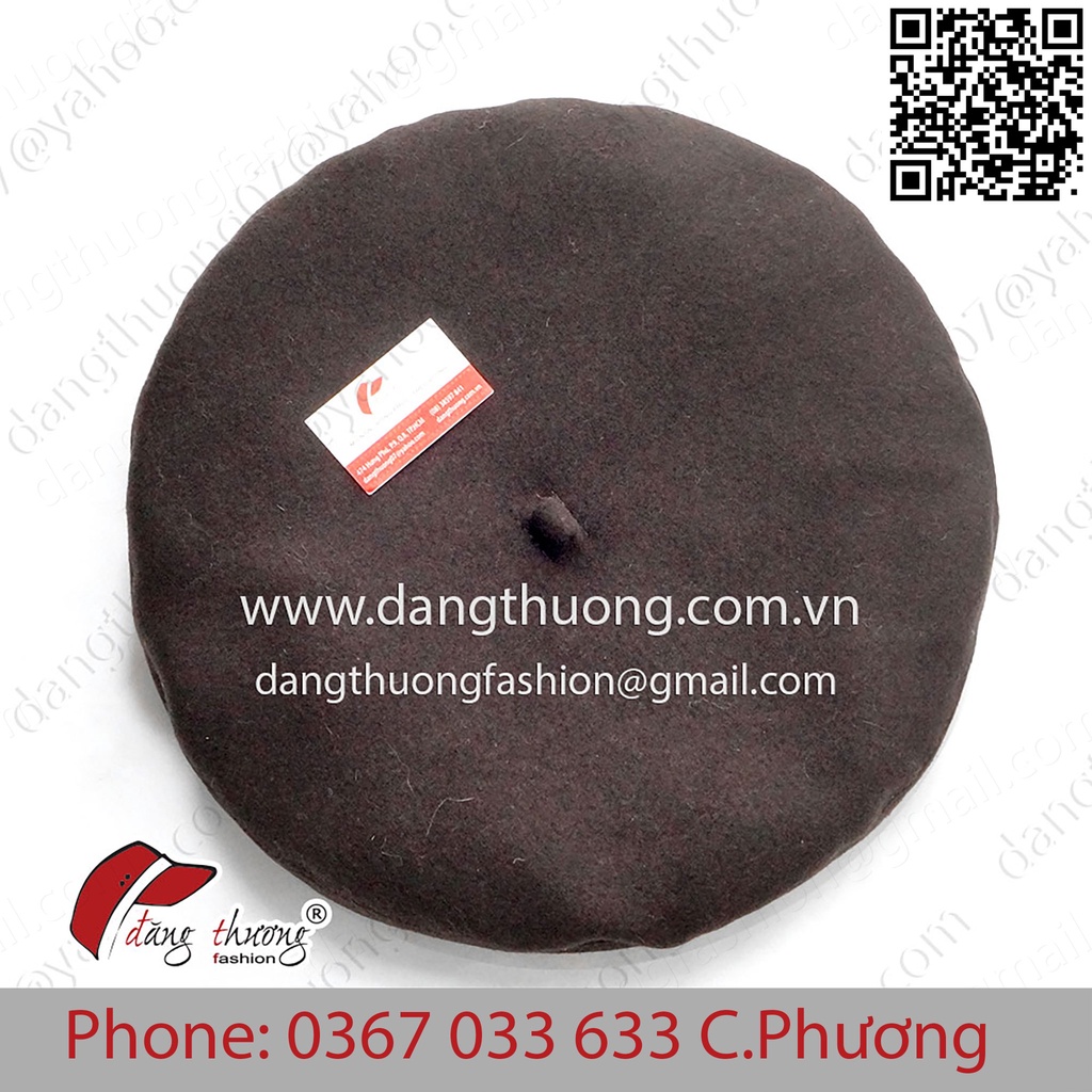 Mũ Nồi Beret Chất Liệu Nỉ Dạ Dày Dặn (Không Phải Loại Len Mỏng)