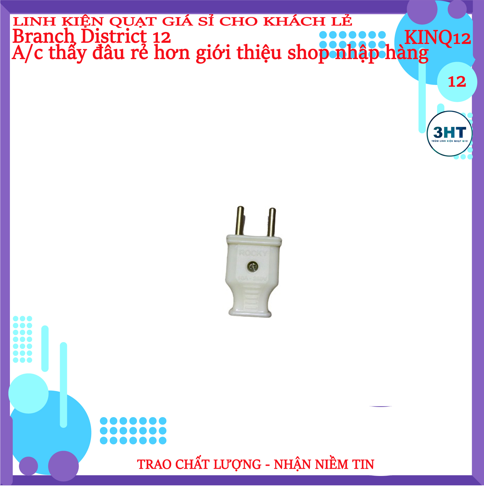 Phích Cắm Điện Đực Giá Rẻ -3Ht