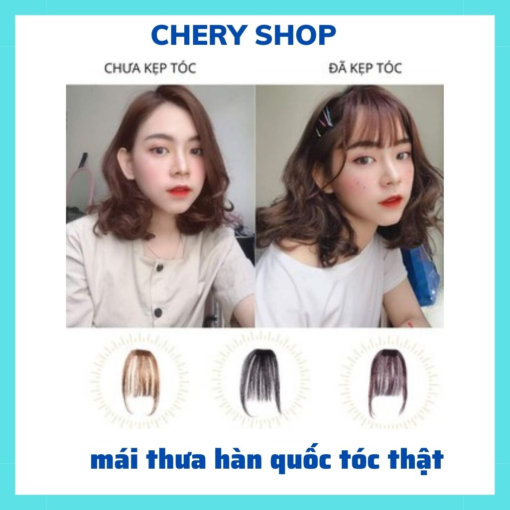 Tóc giả nữ ❤️FREESHIP❤️Tóc mái thưa có bát