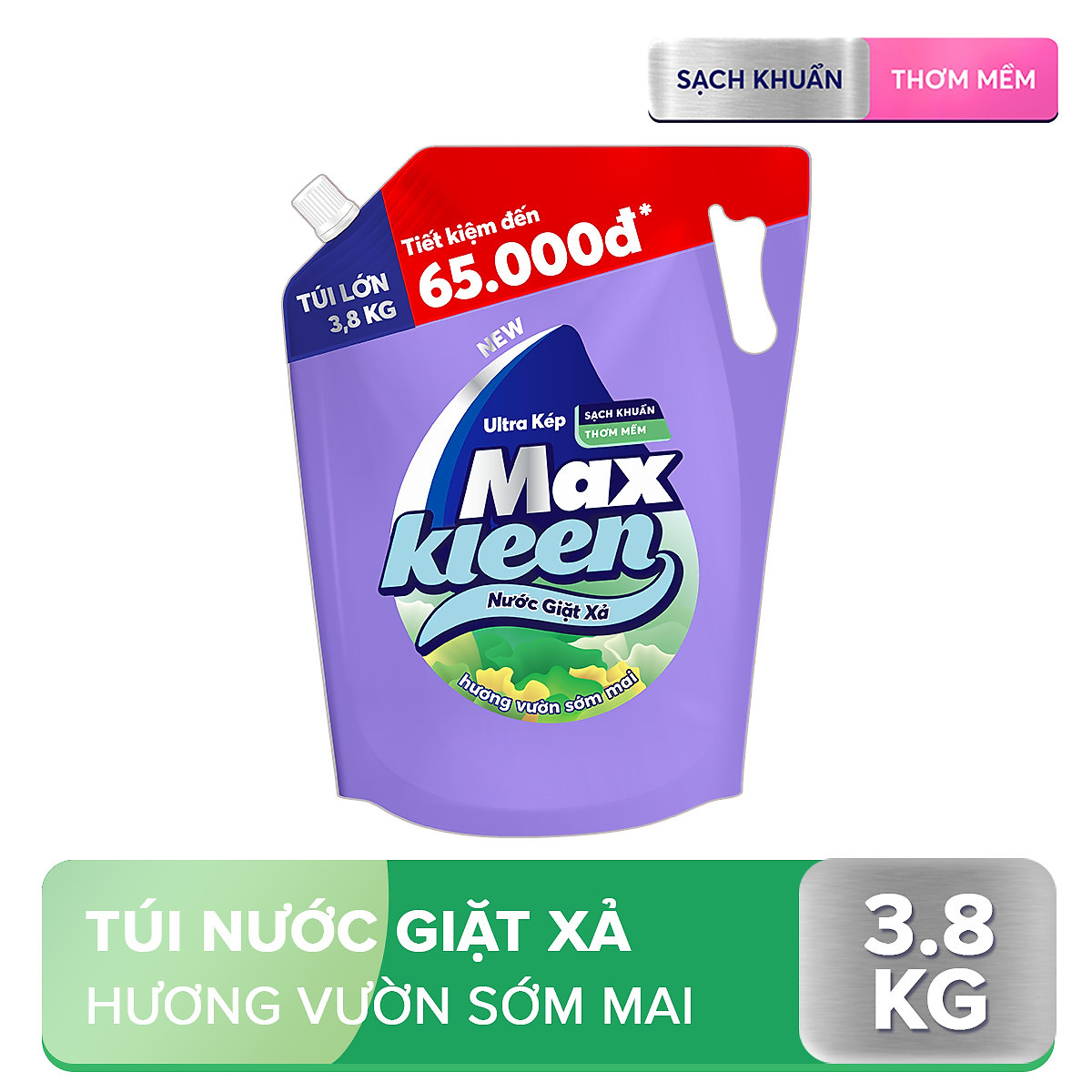 Nước giặt xả Maxkleen túi 3.8kg