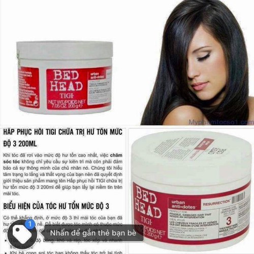Ủ tóc siêu mềm mượt TIGI đỏ 200G