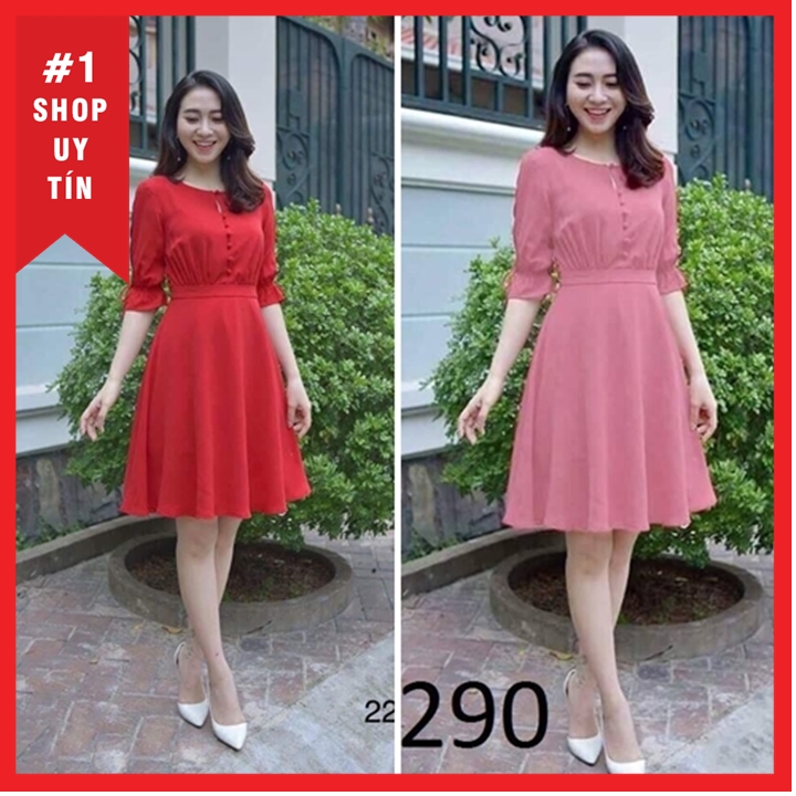 [HCM]ĐẦM XÒE PHỐI NÚT BỌC K2 ĐỦ SIZE 30 ĐẾN 72KG