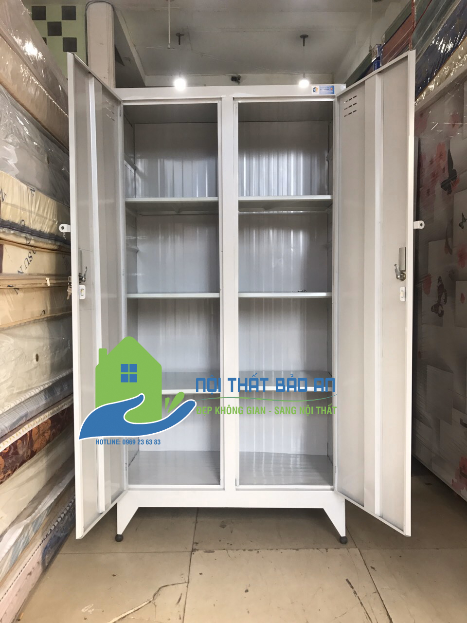 [HCM] Tủ hồ sơ văn phòng 2 cửa sơn tĩnh điện