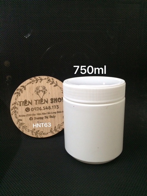 Hũ nhựa trắng đục HDPE nắp vặn nhiều size lựa chọn