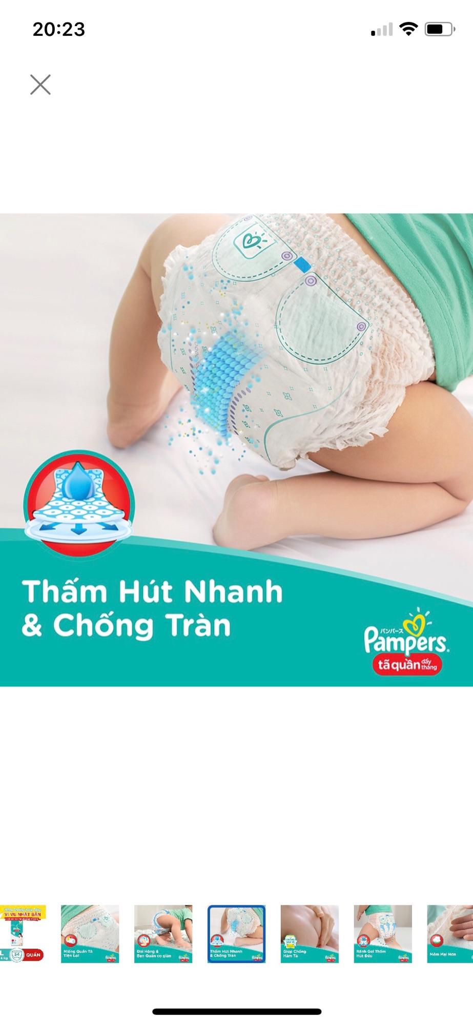 Tã quần pampers giữ dáng L54