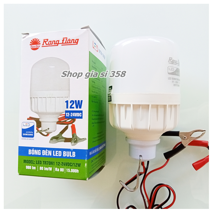 Bóng đèn led bulb rạng đông 12-24vdc/12w - chính hãng