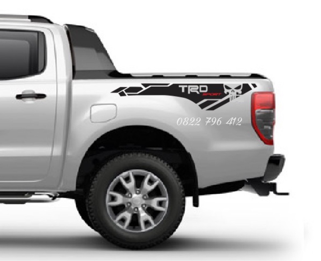 Tem dán 2 bên đuôi xe bán tải Ranger, Hilux, Mazda.. mẫu mới nhất