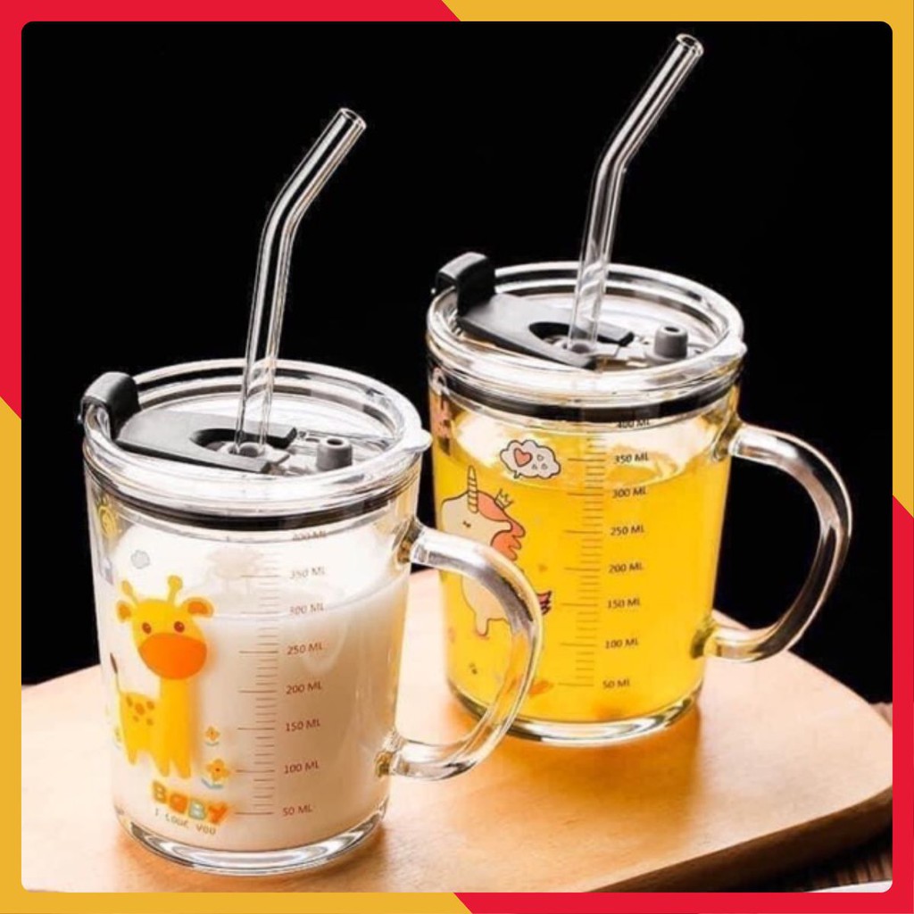 Cốc pha sữa thuỷ tinh chia vạch