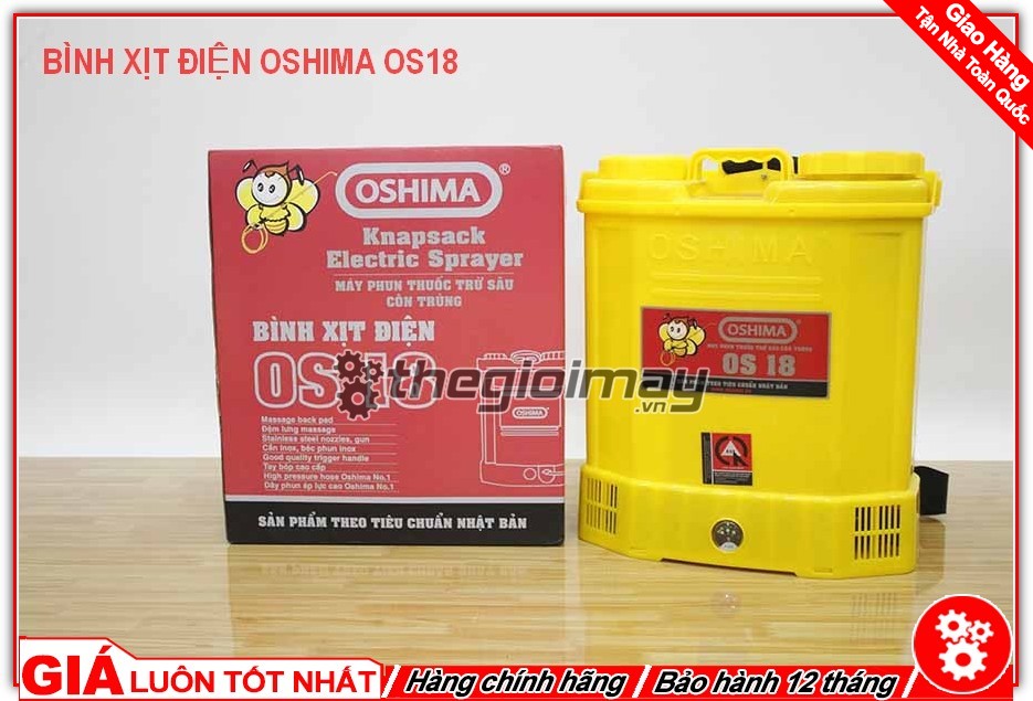 [HCM]Bình xịt điện oshima os18 -18 lít