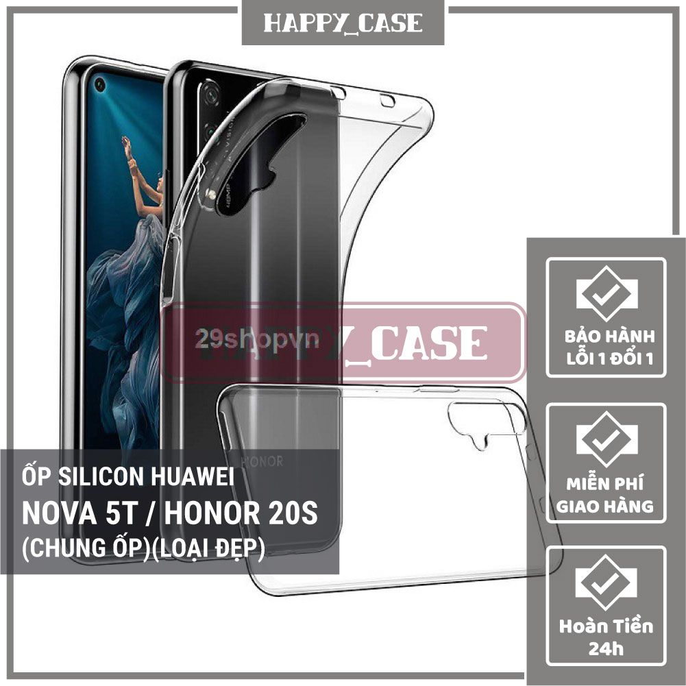 Ốp Lưng Điện Thoại Huawei Nova 5T / Honor 20s Thin Transparent Silicon