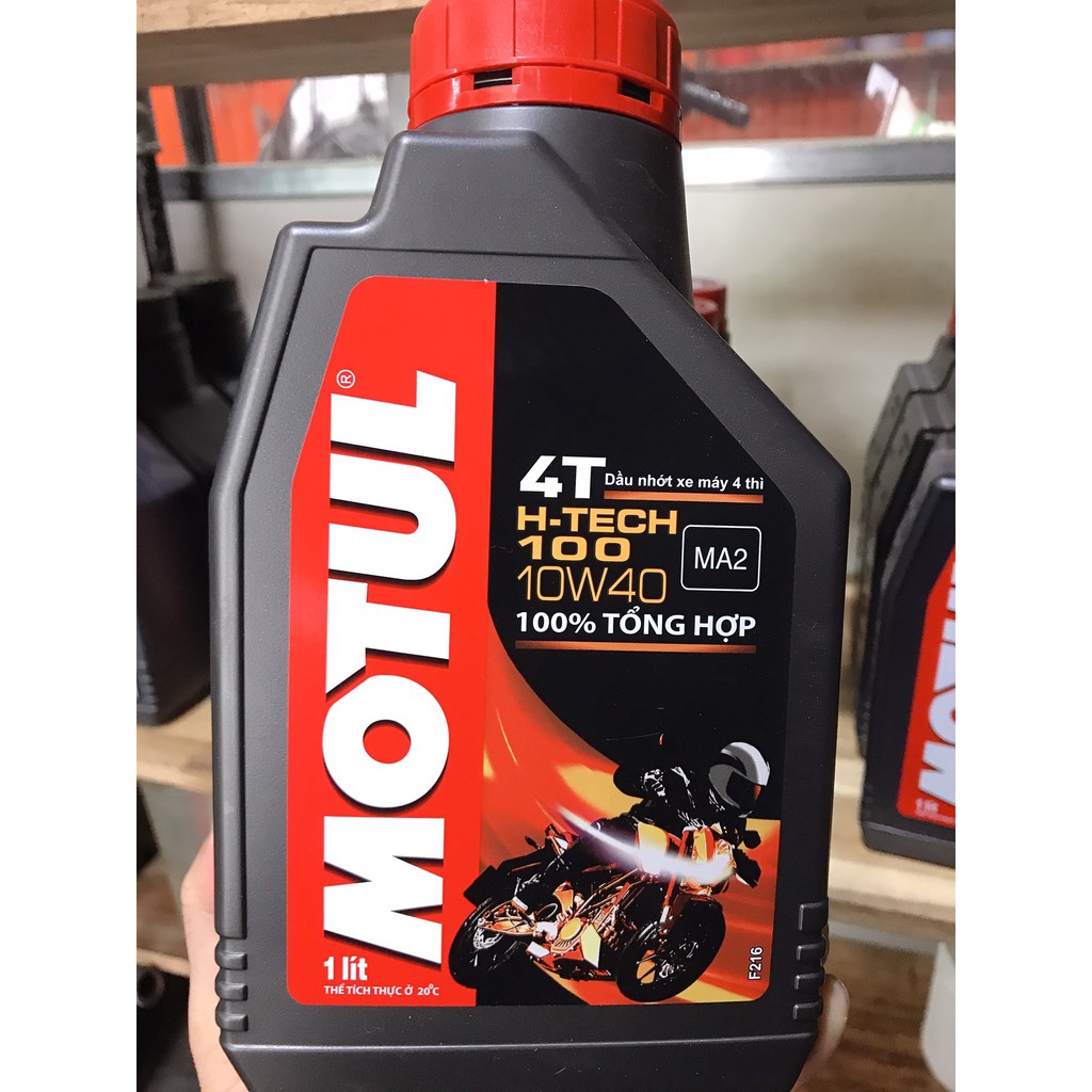[Có chiếc lẻ] Nhớt Motul HTech H-Tech 100 4T 10W40 H tech
