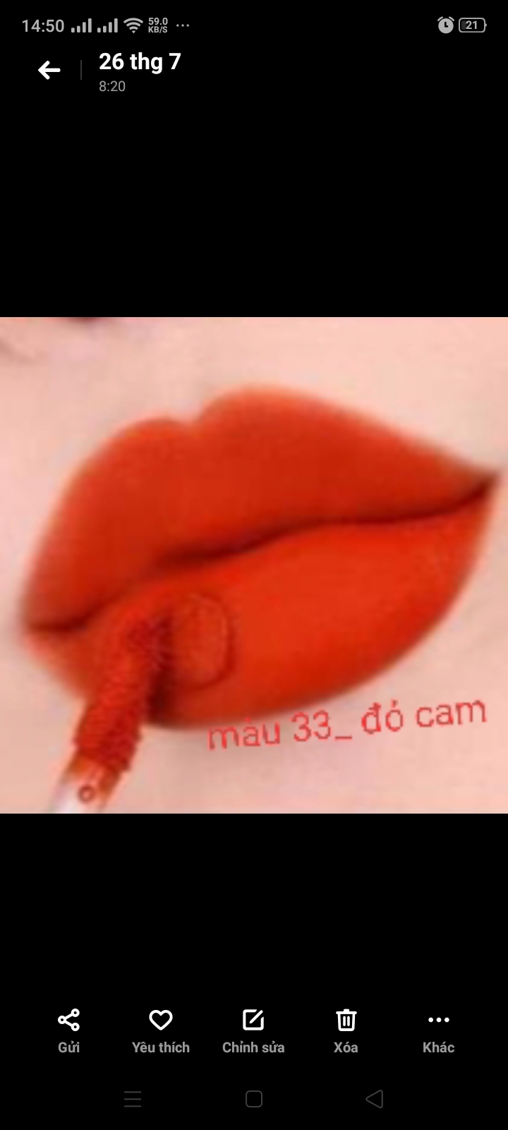 son kem  BLACK v7 siêu lì