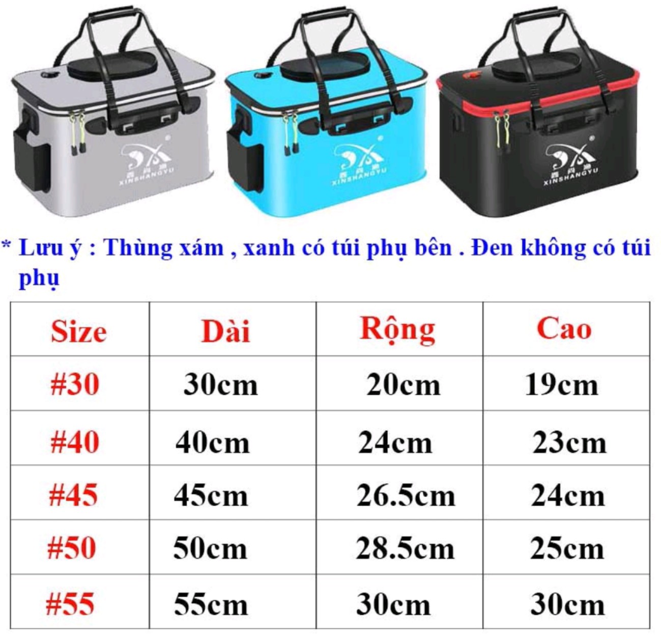 THÙNG ĐỰNG CÁ đa năng phụ kiện câu cá KK-9