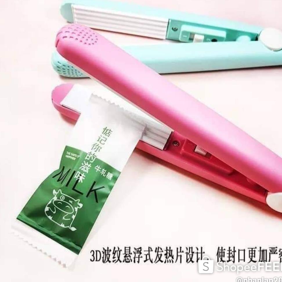 Máy hàn miệng túi kiêm dập xù / ép phẳng mini