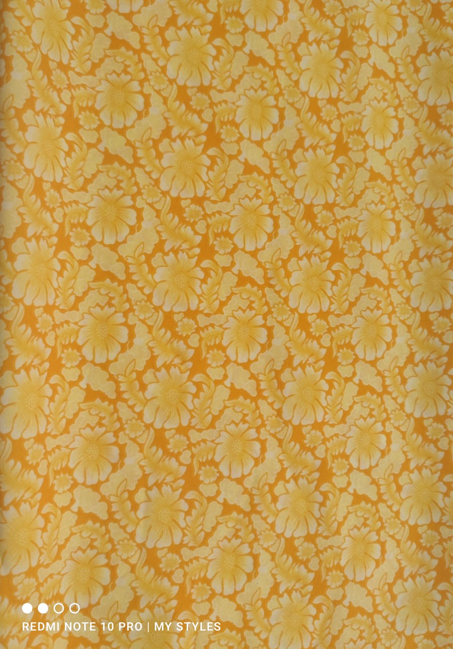 2m vải lụa lạnh, in hoa văn cỡ vừa giả gấm - lụa Mango chính phẩm
